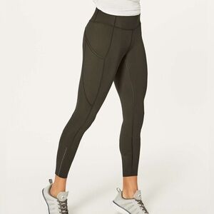 GUC Lululemon Fast & Free 7/8 Tight II *Nulux 25"
| Sz 8 | Dark Olive | has wear